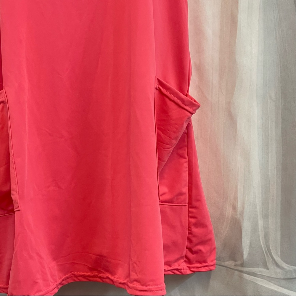 Pink Sleeveless Movement Dress Pockets Built In Shorts Athletic Stretch Small - Picture 2 of 5